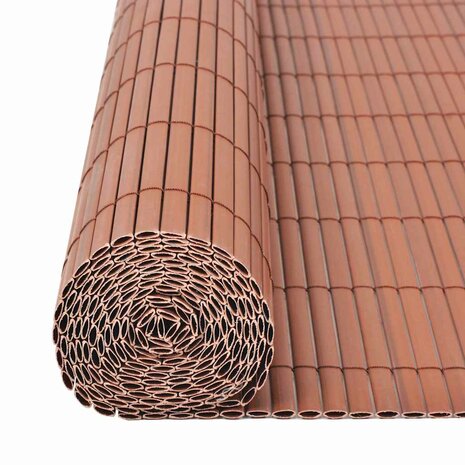 Tuinhek Dubbelzijdig Bruin 1.5x3 m PVC 2