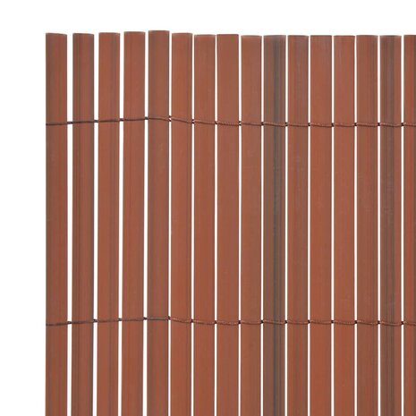 Tuinhek Dubbelzijdig Bruin 1.5x3 m PVC 3