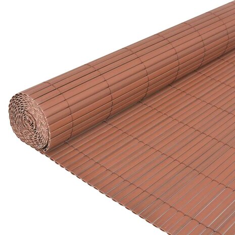 Tuinhek Dubbelzijdig Bruin 1.5x3 m PVC 4