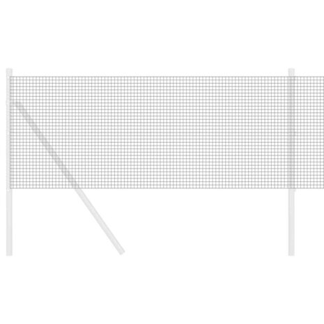 Gekapte Draadhek Grijs 0,6x25 m Staal 2