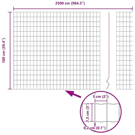 Euro Schutting 1x25 m Verzinkt Staal 7