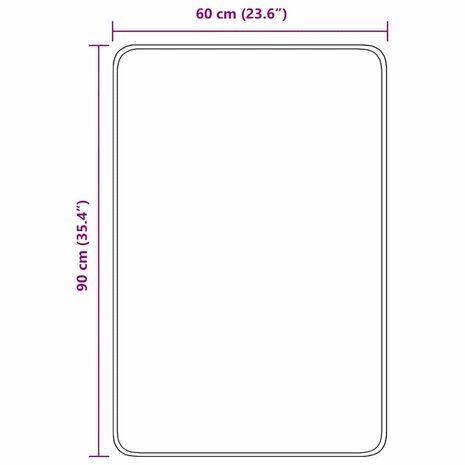 Badmat rechthoekig anti-slip 60x90 cm polypropeen grijs 7