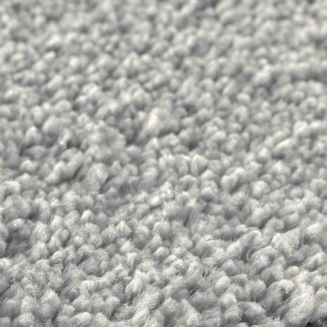 Badmat rechthoekig anti-slip 70x120 cm polypropeen grijs 5