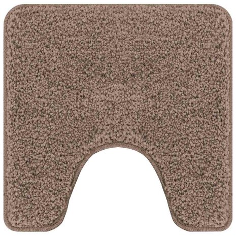 3-delige Badmattenset anti-slip polypropeen bruin 4