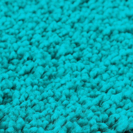 3-delige Badmattenset anti-slip polypropeen turquoise 8