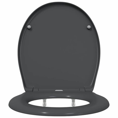 Toiletbril soft-close met quick-release Duroplast antraciet 5