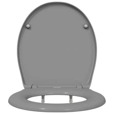 Toiletbril soft-close met quick-release Duroplast grijs 5