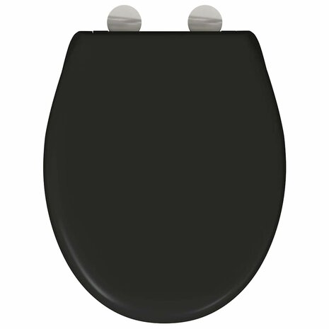 Toiletbril soft-close met quick-release Duroplast zwart 7