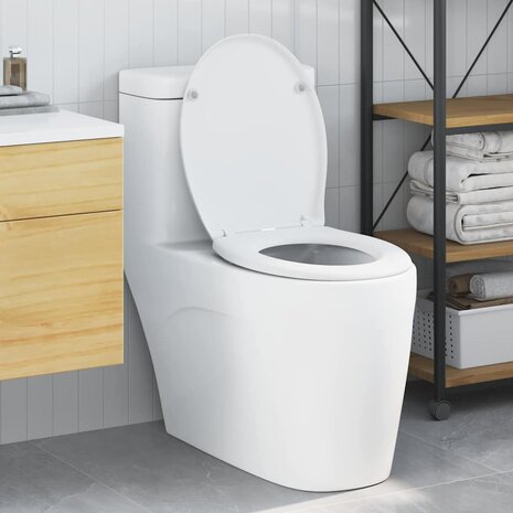 Toiletbril soft-close met quick-release Duroplast wit 1