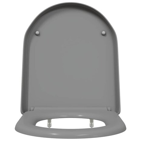 Toiletbril soft-close met quick-release Duroplast grijs 4