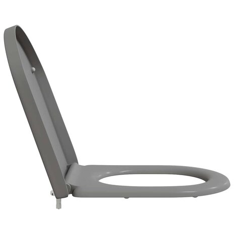 Toiletbril soft-close met quick-release Duroplast grijs 5