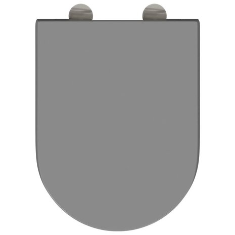Toiletbril soft-close met quick-release Duroplast grijs 6