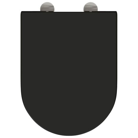 Toiletbril soft-close met quick-release Duroplast zwart 6