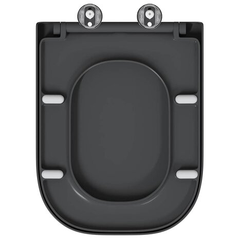 Toiletbril soft-close met quick-release Duroplast antraciet 8