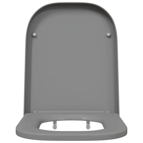 Toiletbril soft-close met quick-release Duroplast grijs 4