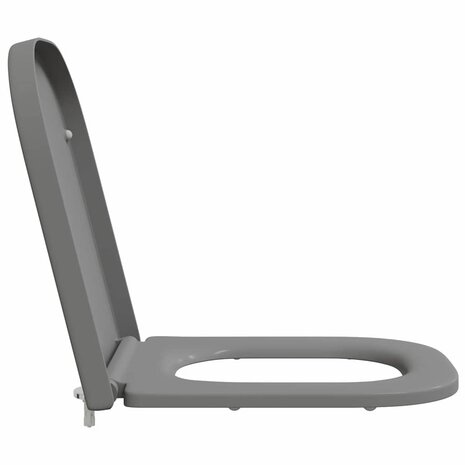 Toiletbril soft-close met quick-release Duroplast grijs 5
