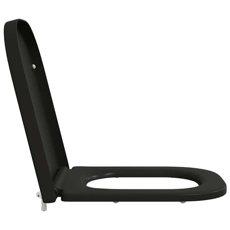 Toiletbril soft-close met quick-release Duroplast zwart 5