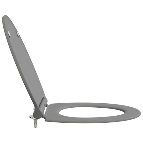 Toiletbril soft-close met quick-release Duroplast grijs 5
