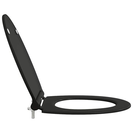 Toiletbril soft-close met quick-release Duroplast zwart 5