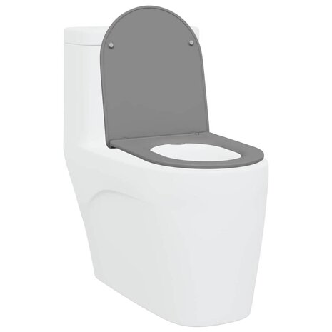 Toiletbril soft-close met quick-release Duroplast grijs 2