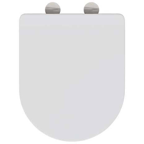 Toiletbril soft-close met quick-release Duroplast wit 7