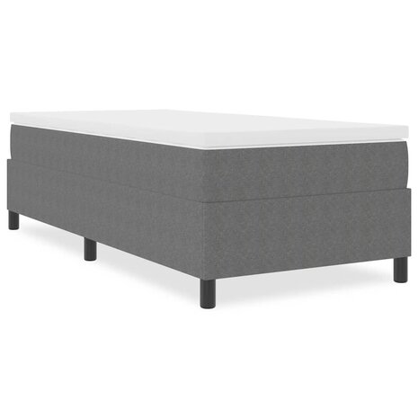 Boxspringbed ribfluweel lichtgrijs 80x200 cm 3