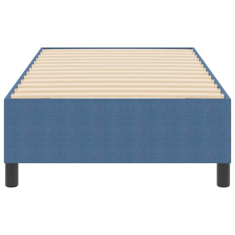 Boxspringbed Blauw Eenpersoons Corduroy Stof 5