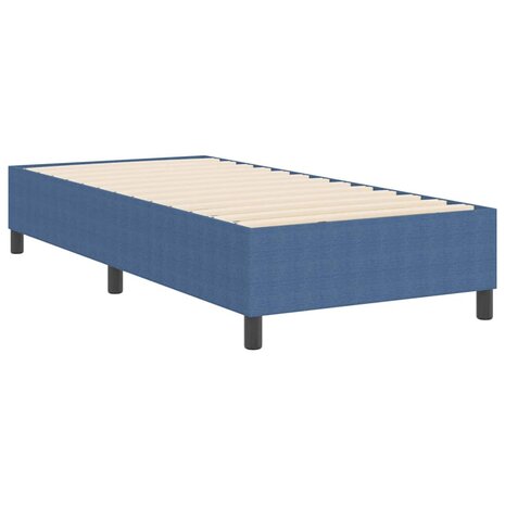 Boxspringbed Blauw Eenpersoons Corduroy Stof 7