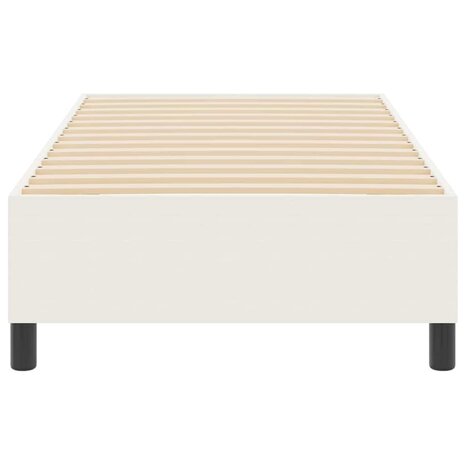 Boxspring Bed Crème 90x200 cm Corduroy Stof 5