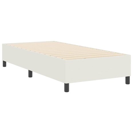 Boxspring Bed Crème 90x200 cm Corduroy Stof 7