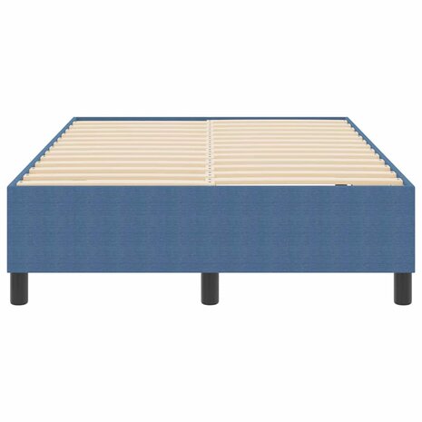 Boxspringbed Blauw Klein Tweepersoons Corduroy Stof 5