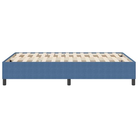 Boxspringbed Blauw Klein Tweepersoons Corduroy Stof 6