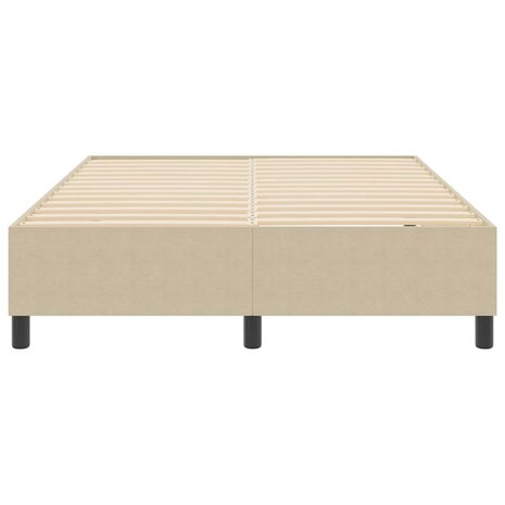 Boxspringbed in lichtgroen en grijs 140x200 cm van corduroystof 5