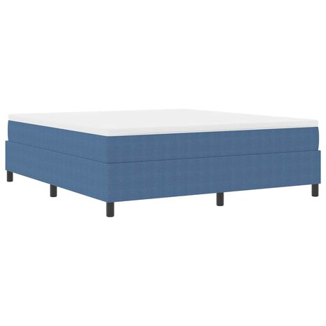 Boxspring Bed Blauw Super King Corduroy Stof 2