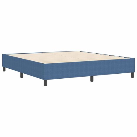 Boxspring Bed Blauw Super King Corduroy Stof 7