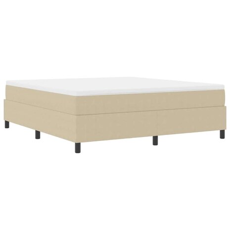 Boxspring Bed Lichtgroen Grijs Super King Corduroy Stof 2