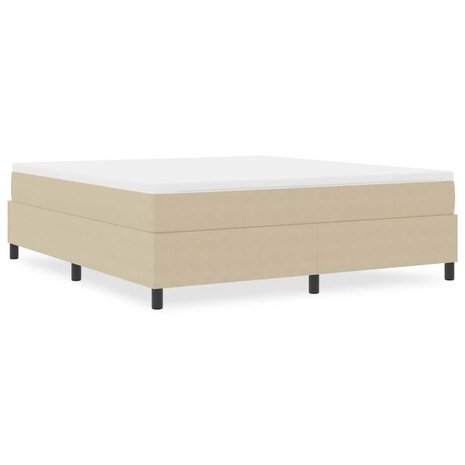 Boxspring Bed Lichtgroen Grijs Super King Corduroy Stof 3