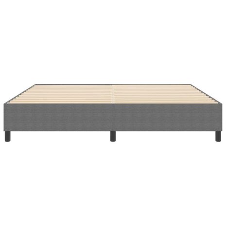 Boxspringbed Lichtgrijs 200x200 cm Corduroy Stof 5
