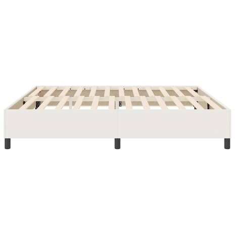 Boxspring Bed Crème 200x200 cm Corduroy Stof 6