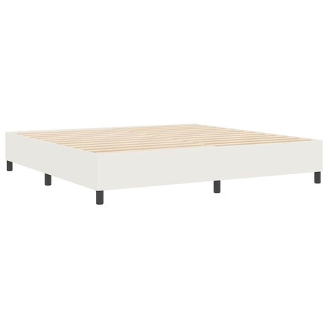 Boxspring Bed Crème 200x200 cm Corduroy Stof 7