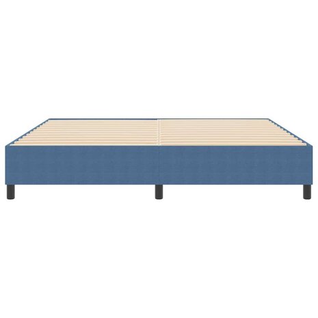 Boxspring Bed Blauw 200x200 cm Corduroy Stof 5