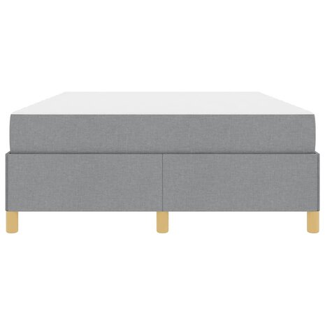 Boxspring bed Lichtgrijs en Wit en Lichtgrijs 160 x 200 cm Stof 7