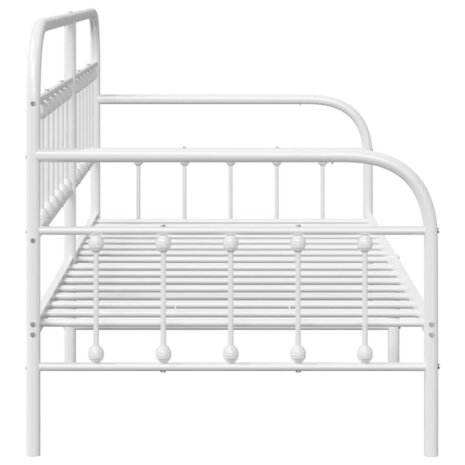 Slaapbank 100x190 cm staal wit 6