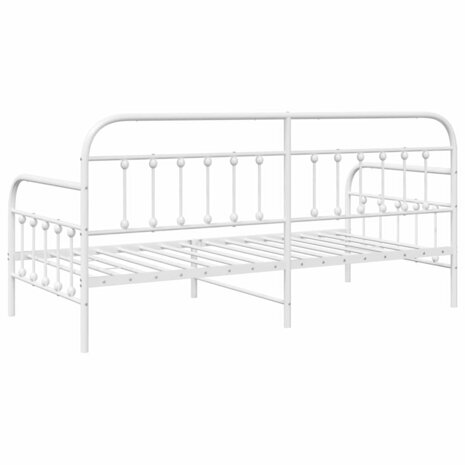 Slaapbank 100x190 cm staal wit 7