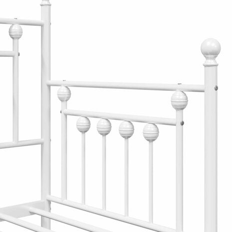 Slaapbank 80x200 cm staal wit 8
