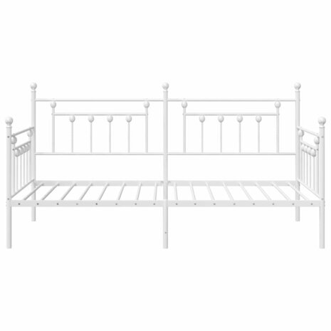 Slaapbank 90x190 cm staal wit 5