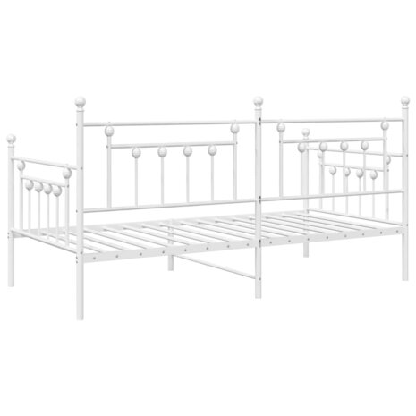 Slaapbank 90x190 cm staal wit 7