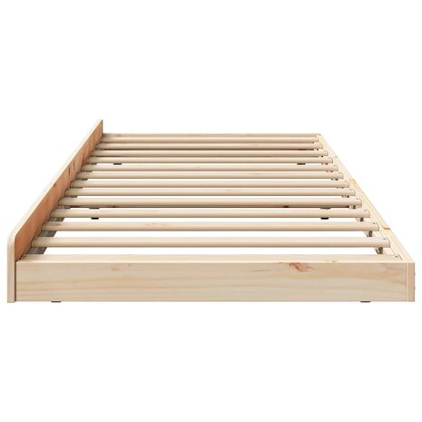 Bedbank met Wielen 90x190 cm van Massief Grenenhout 5