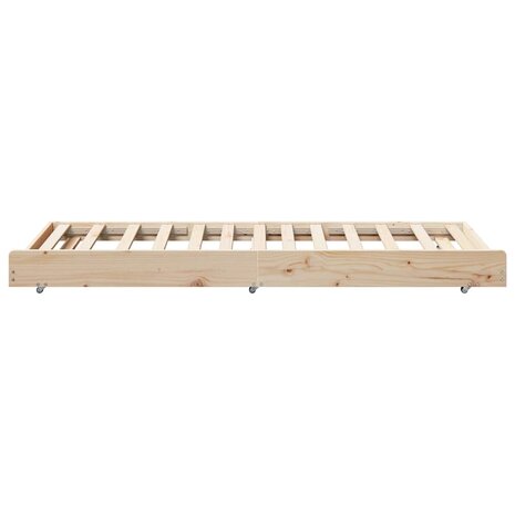 Bedbank met Wielen 90x190 cm van Massief Grenenhout 6