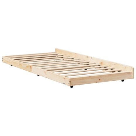 Bedbank met Wielen 90x190 cm van Massief Grenenhout 7